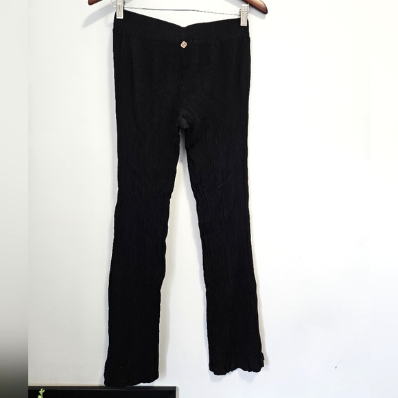 Turquoise Couture Ribbed Wide Leg Pants - Size US XS - Picture 6 of 8